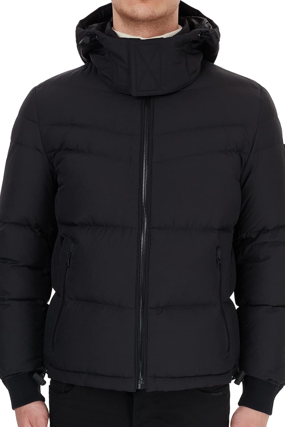 hugo boss 男士 羽绒服,black (1),54 : 亚马逊中国: 运动户外休闲